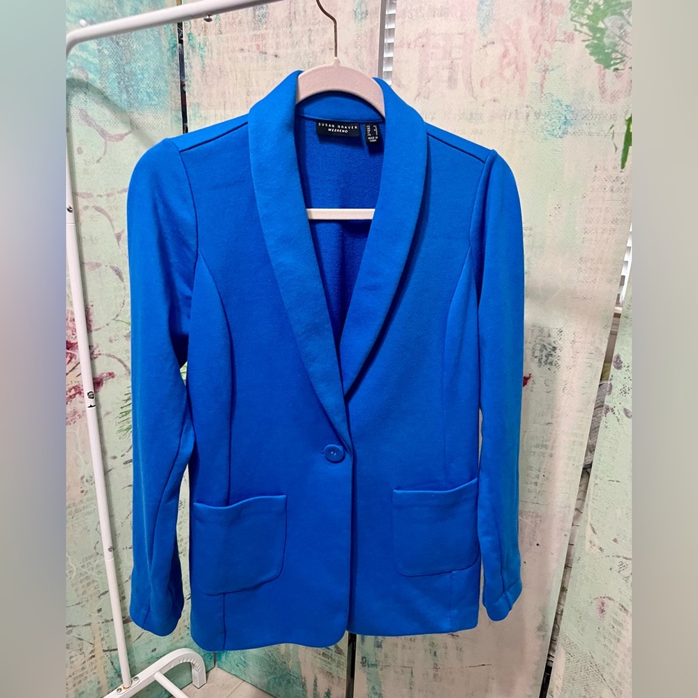 Susan Graver Vibrant Blue Knitwear